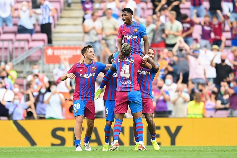 Ansu Fati scored as Barcelona demolished Levante 3-0 yesterday evening.